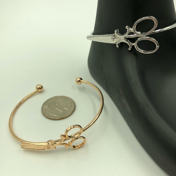🌺3/$25 ✂️ Scissor Cuff Bracelet NWT - Picture 3 of 8